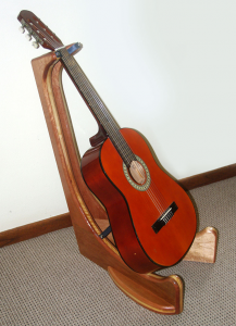 Guitar stand with guitar