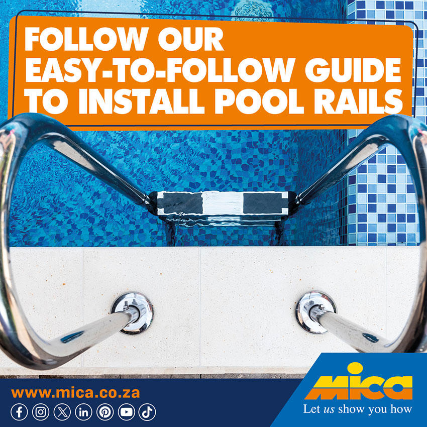 How to fit swimming pool hand rails